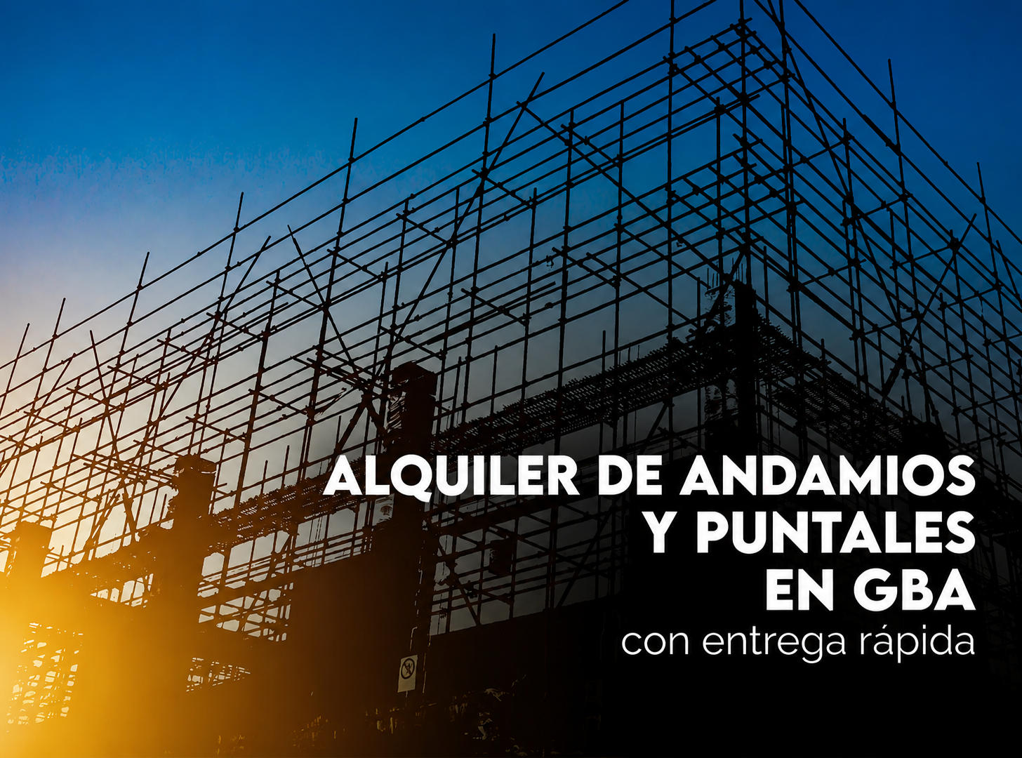 alquiler de andamios y puntales